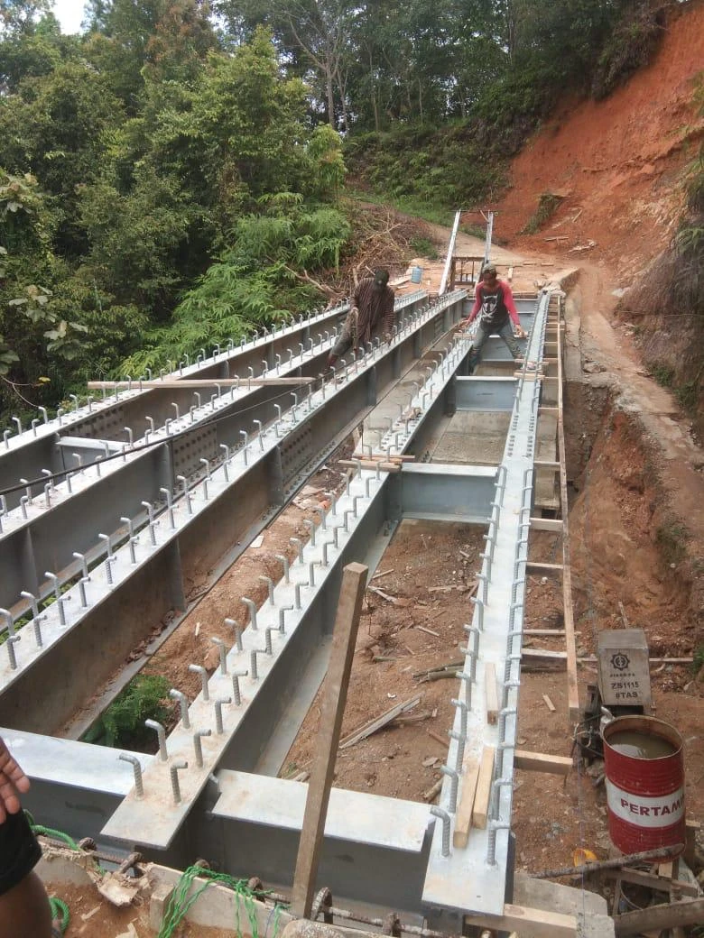 Proyek PEMBANGUNAN JEMBATAN LAIANG DUSUN BONOU  - Gunung Baja Permata - Fatimano Daeli