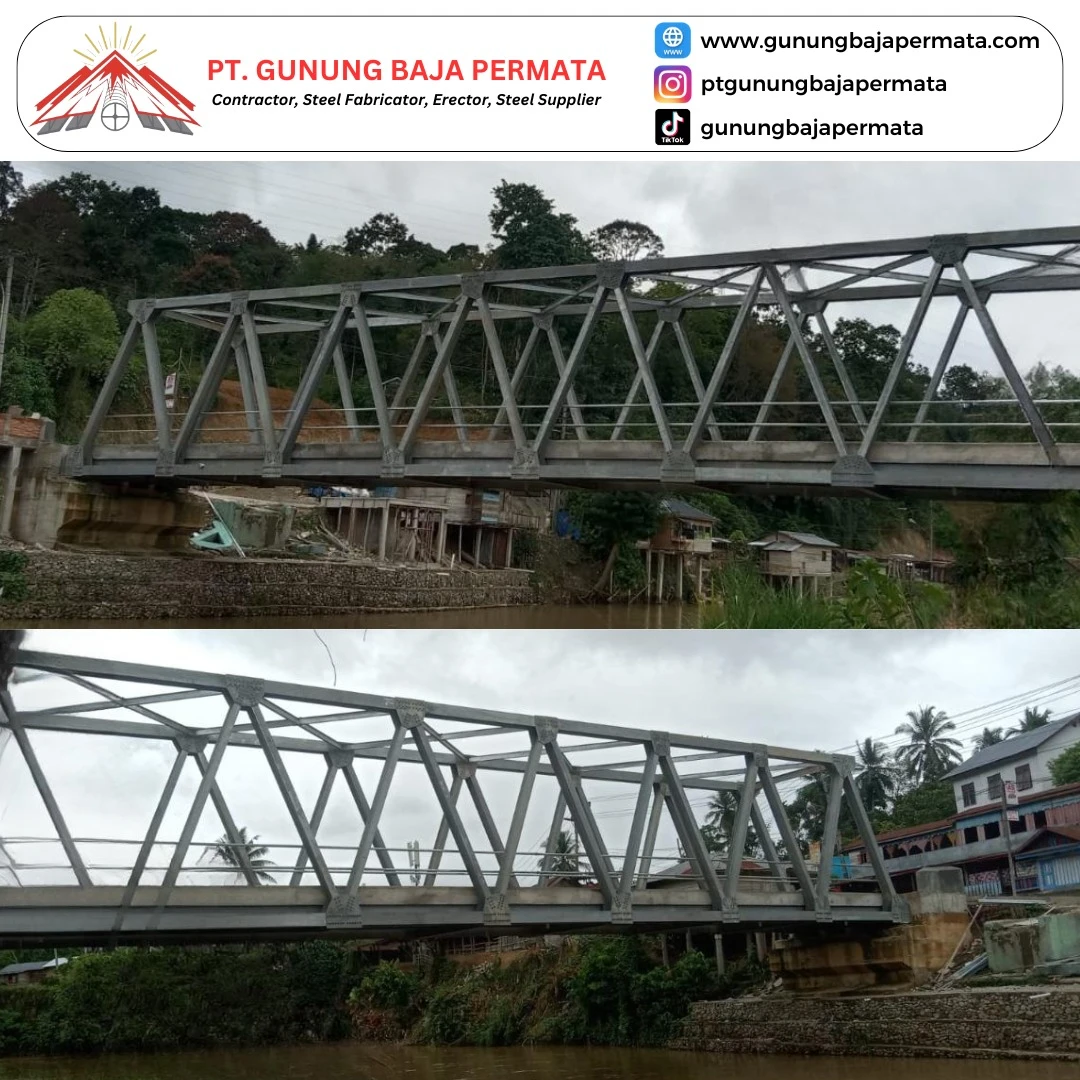 Proyek Jembatan Rangka Type-C60M Kawasan Wisata Aek Sijorni - Gunung Baja Permata - Fatimano Daeli