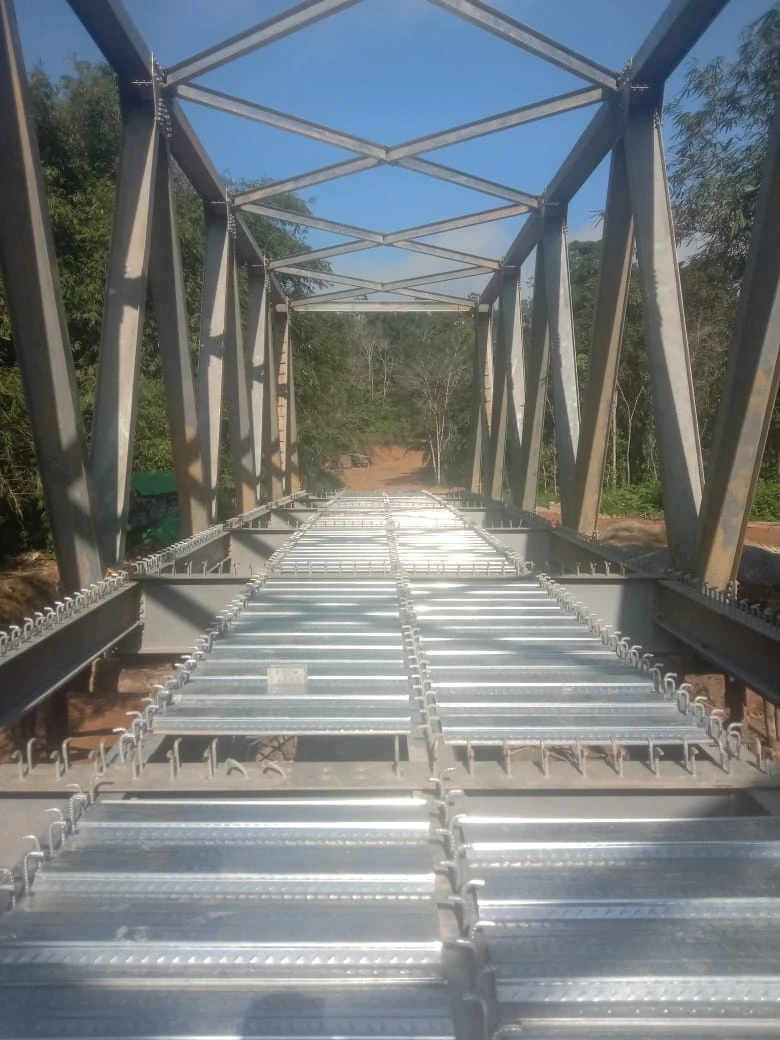 Proyek Jembatan Rangka Type-C40M Jembatan Sui Keberak Desa Langan Kec. Belimbing - Gunung Baja Permata - Fatimano Daeli