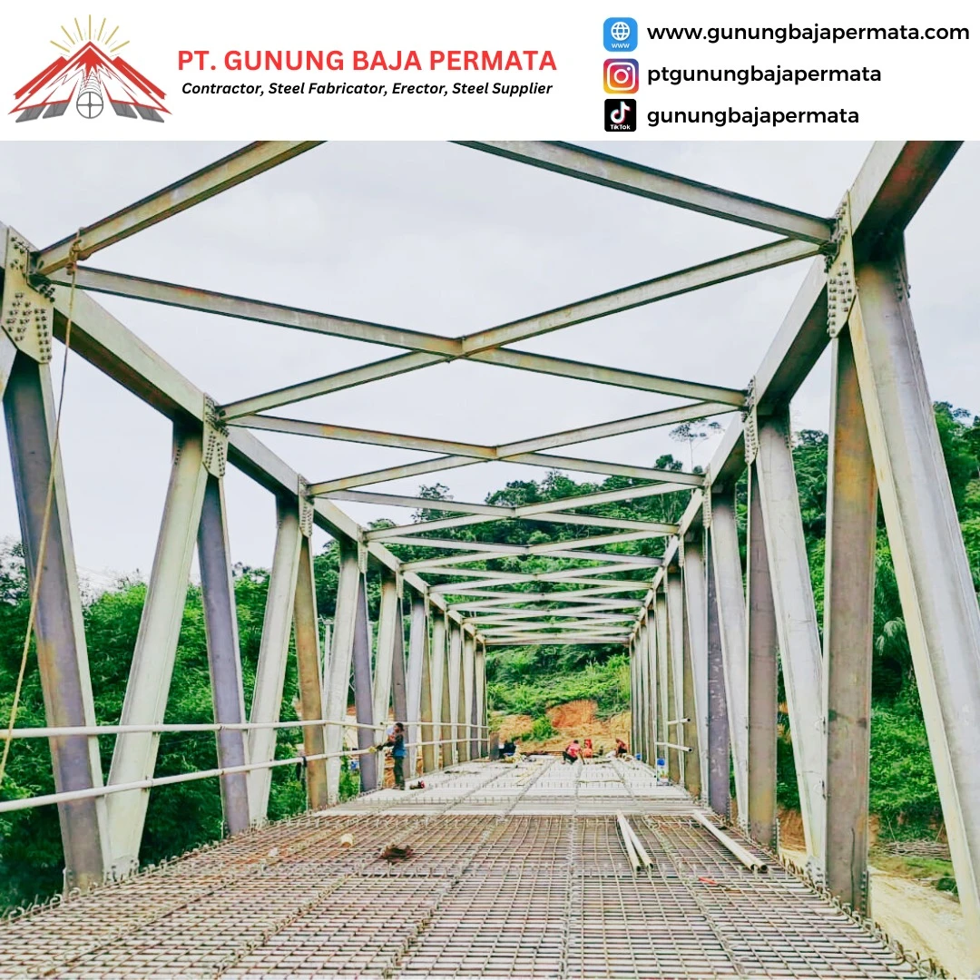 Proyek Jembatan Rangka Type-B60M Sungai Sangar 2 - Gunung Baja Permata - Fatimano Daeli